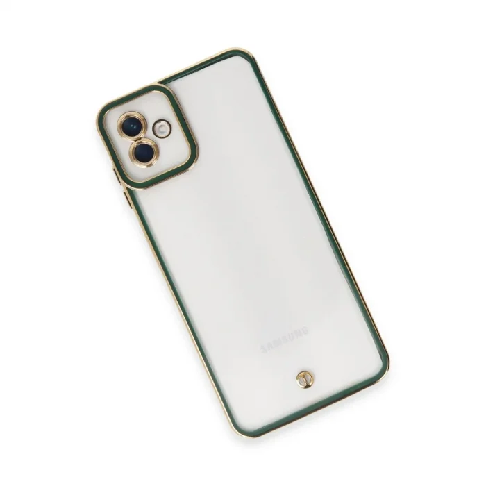 Samsung Galaxy A04 Kılıf Liva Lens Silikon - Yeşil