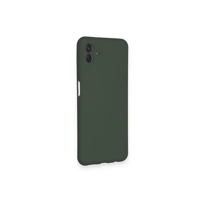 Samsung Galaxy A04 Kılıf Nano İçi Kadife Silikon - Koyu Yeşil