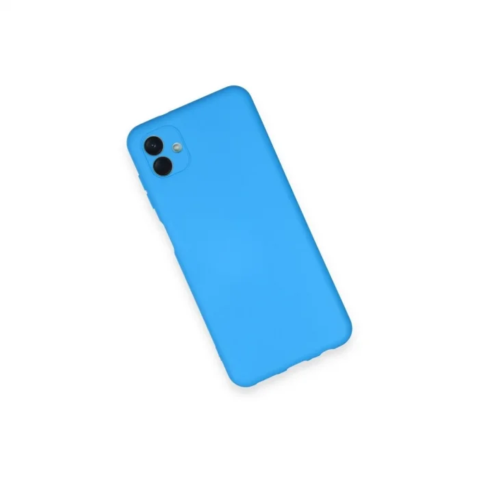 Samsung Galaxy A04 Kılıf Nano İçi Kadife Silikon - Mavi