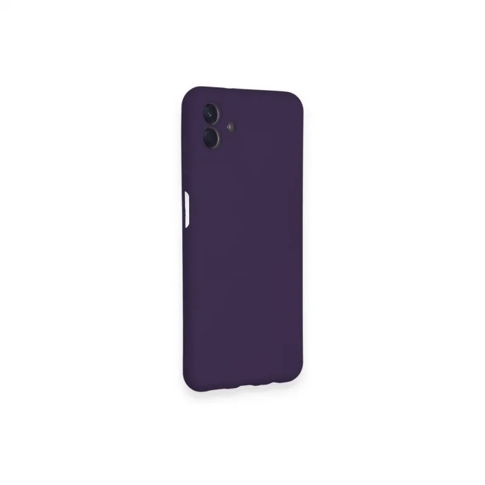 Samsung Galaxy A04 Kılıf Nano İçi Kadife Silikon - Mor