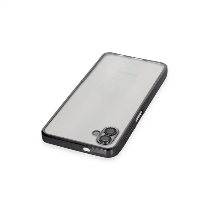 Samsung Galaxy A04 Kılıf Razer Lensli Silikon - Siyah