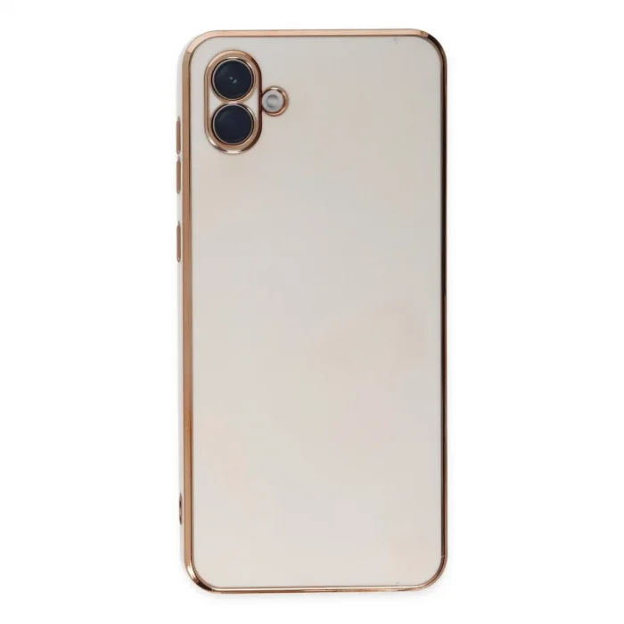 Samsung Galaxy A04 Kılıf Volet Silikon - Beyaz