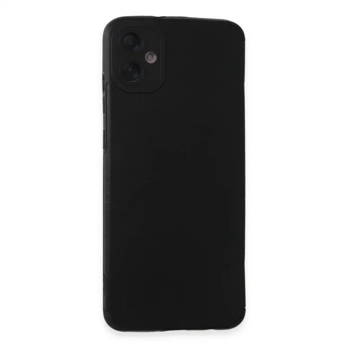 Samsung Galaxy A05 Kılıf Loop Deri Silikon - Siyah