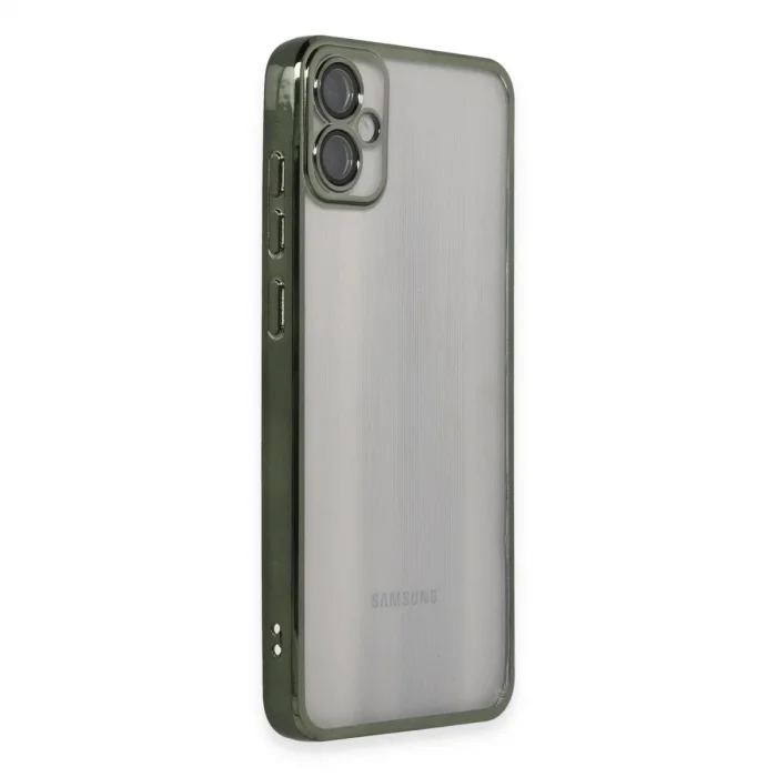 Samsung Galaxy A05 Kılıf Razer Lensli Silikon - Yeşil