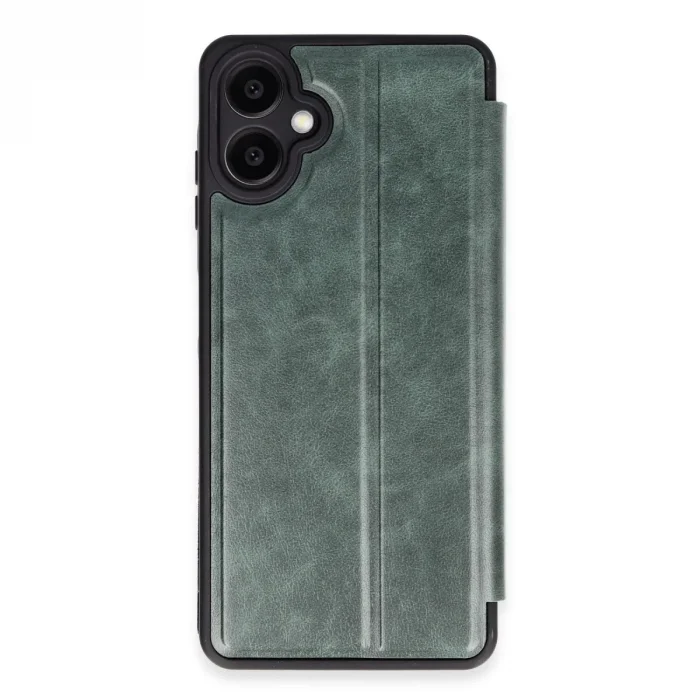 Samsung Galaxy A06 Kılıf Flip Cover - Koyu Yeşil