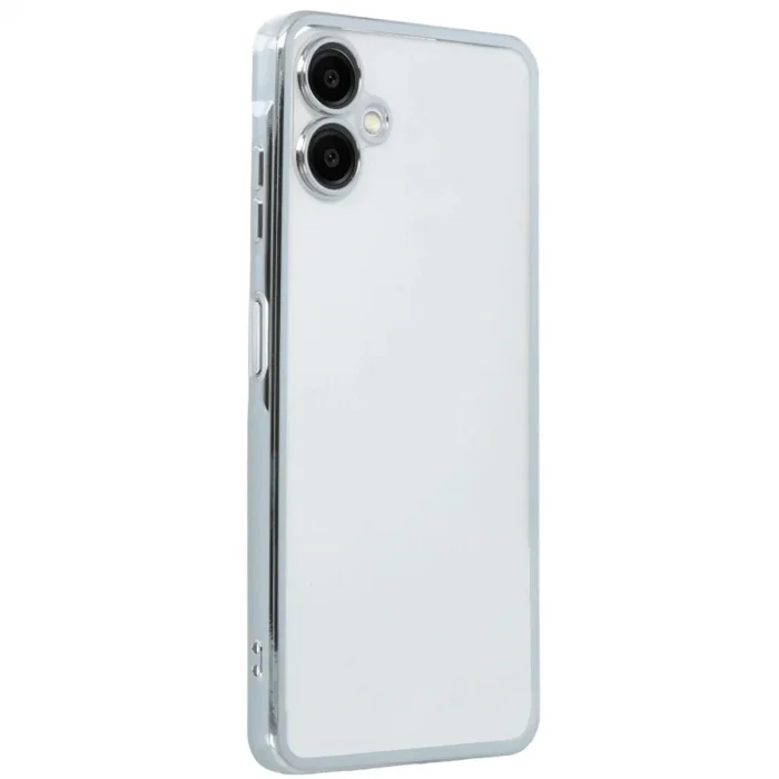 Samsung Galaxy A07 4g Razer Lensli Silikon - Gümüş