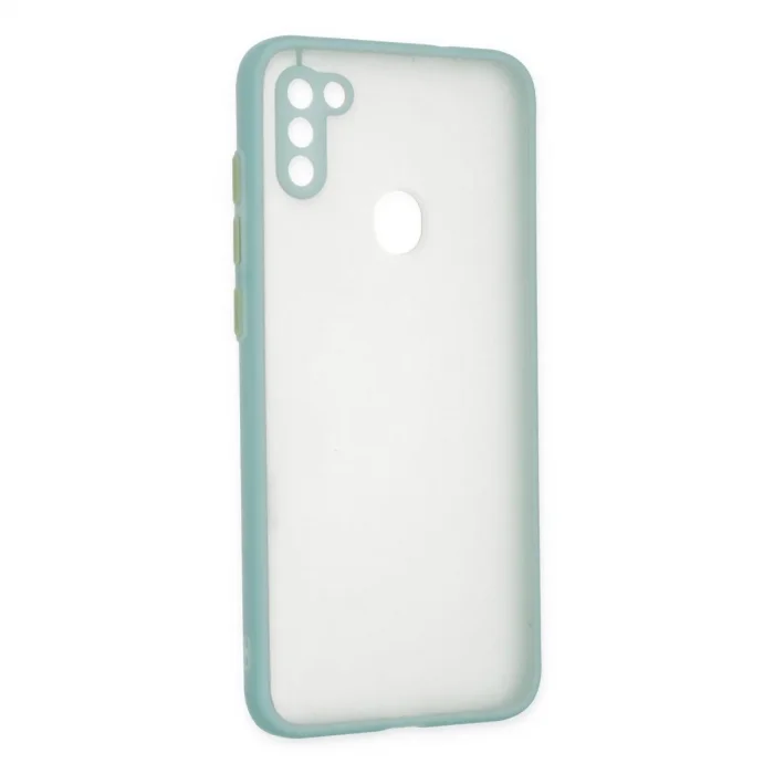 Samsung Galaxy A11 Kılıf Montreal Silikon Kapak - Turkuaz