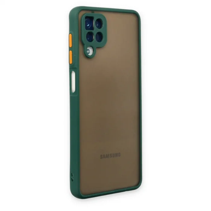Samsung Galaxy A12 Kılıf Montreal Silikon Kapak - Yeşil