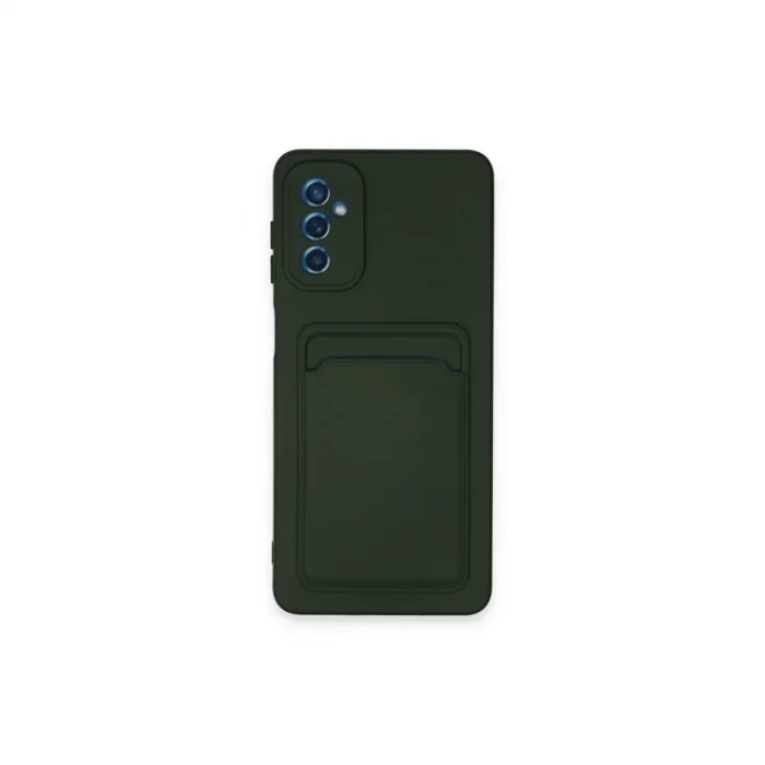 Samsung Galaxy A14 4g Kılıf Kelvin Kartvizitli Silikon - Koyu Yeşil