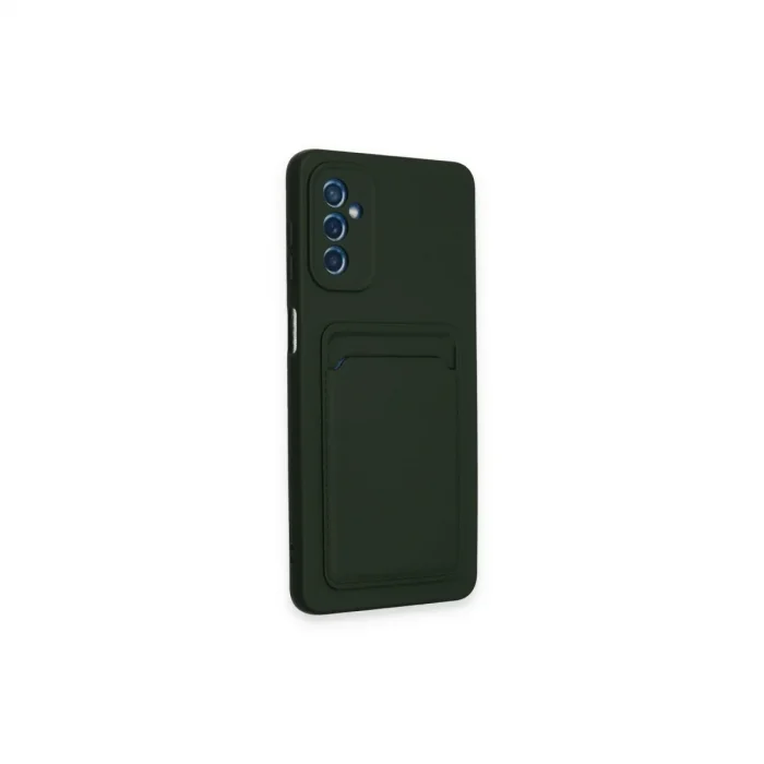Samsung Galaxy A14 4g Kılıf Kelvin Kartvizitli Silikon - Koyu Yeşil