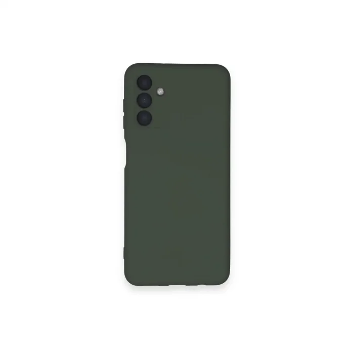 Samsung Galaxy A14 4g Kılıf Nano İçi Kadife Silikon - Koyu Yeşil