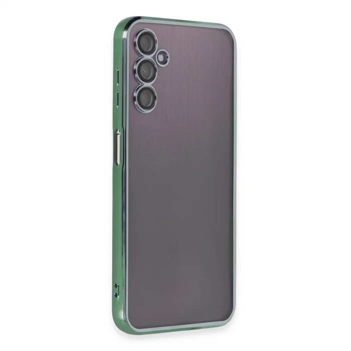 Samsung Galaxy A14 4g Kılıf Razer Lensli Silikon - Yeşil