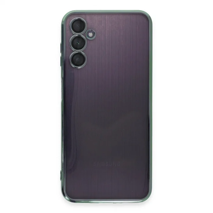 Samsung Galaxy A14 4g Kılıf Razer Lensli Silikon - Yeşil