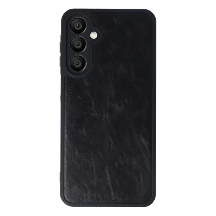 Samsung Galaxy A16 5g Kılıf Aras Deri Kapak - Siyah