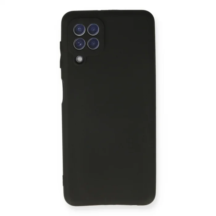 Samsung Galaxy A22 Kılıf First Silikon - Siyah
