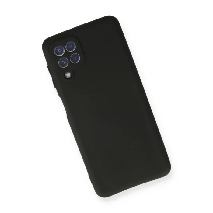 Samsung Galaxy A22 Kılıf First Silikon - Siyah