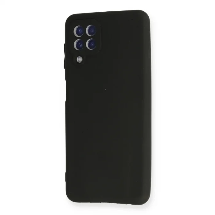 Samsung Galaxy A22 Kılıf First Silikon - Siyah