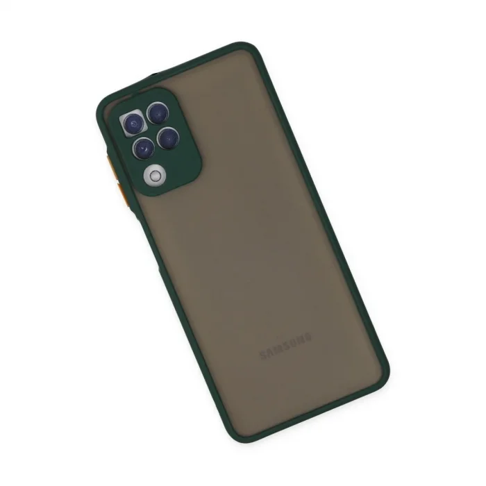 Samsung Galaxy A22 Kılıf Montreal Silikon Kapak - Yeşil