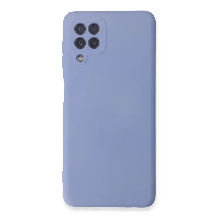 Samsung Galaxy A22 Kılıf Nano İçi Kadife Silikon - Lila