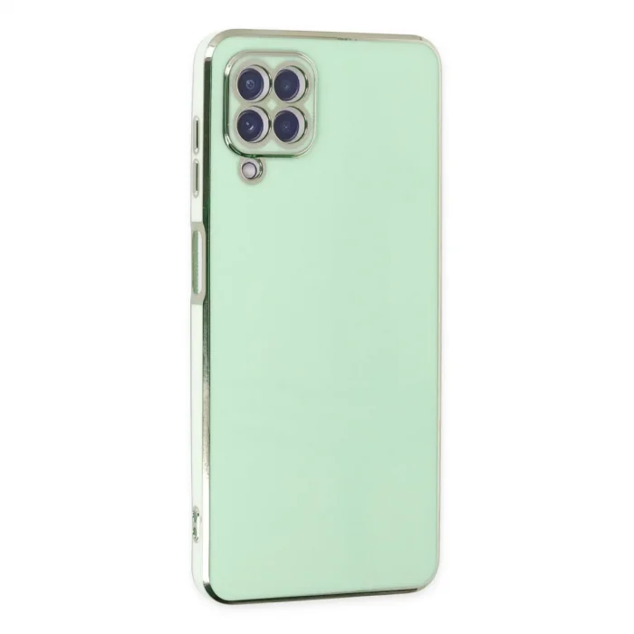 Samsung Galaxy A22 Kılıf Volet Silikon - Açık Yeşil