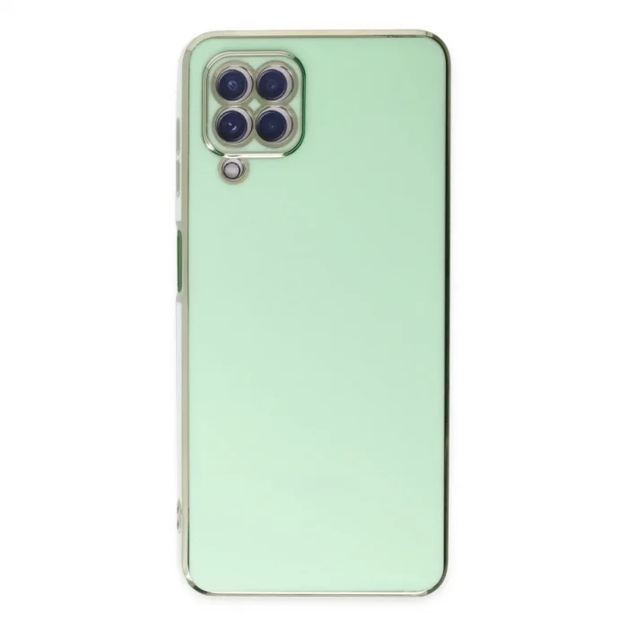 Samsung Galaxy A22 Kılıf Volet Silikon - Açık Yeşil