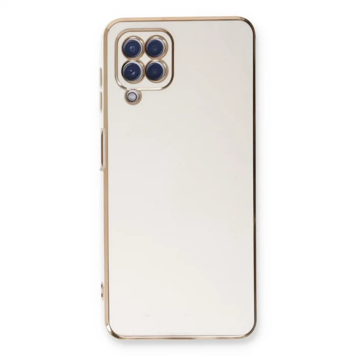 Samsung Galaxy A22 Kılıf Volet Silikon - Beyaz