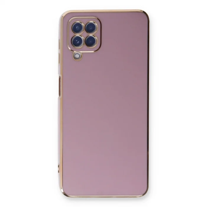 Samsung Galaxy A22 Kılıf Volet Silikon - Mor
