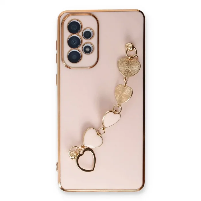 Samsung Galaxy A33 5g Kılıf Esila Silikon - Pudra