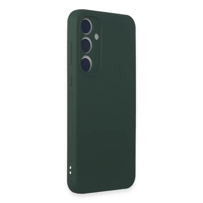Samsung Galaxy A35 5g Kılıf First Silikon - Koyu Yeşil