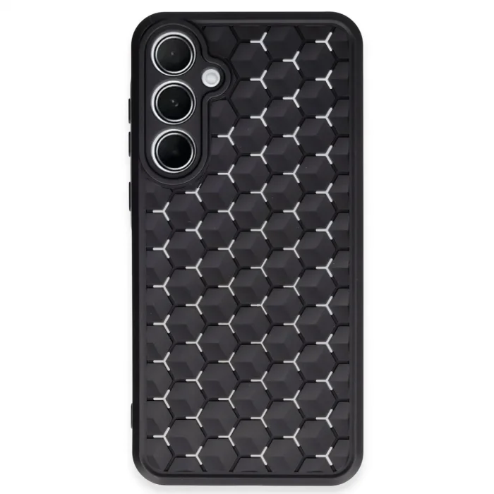 Samsung Galaxy A35 5g Kılıf Petek Silikon Kapak - Siyah