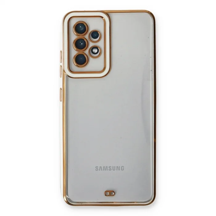 Samsung Galaxy A53 5g Kılıf Liva Lens Silikon - Beyaz
