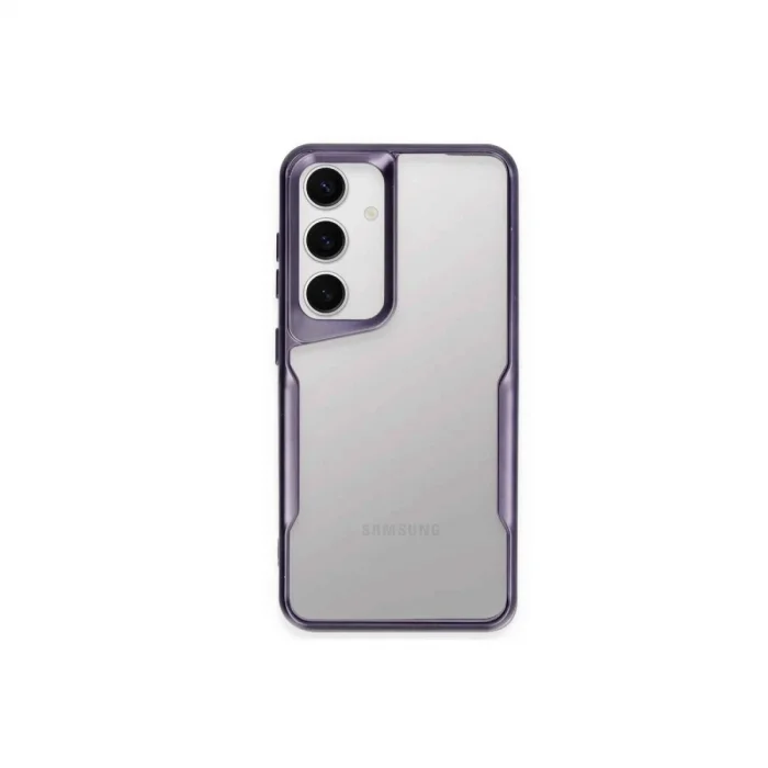 Samsung Galaxy A55 5g Kılıf Boyi Silikon Kapak - Derin Mor