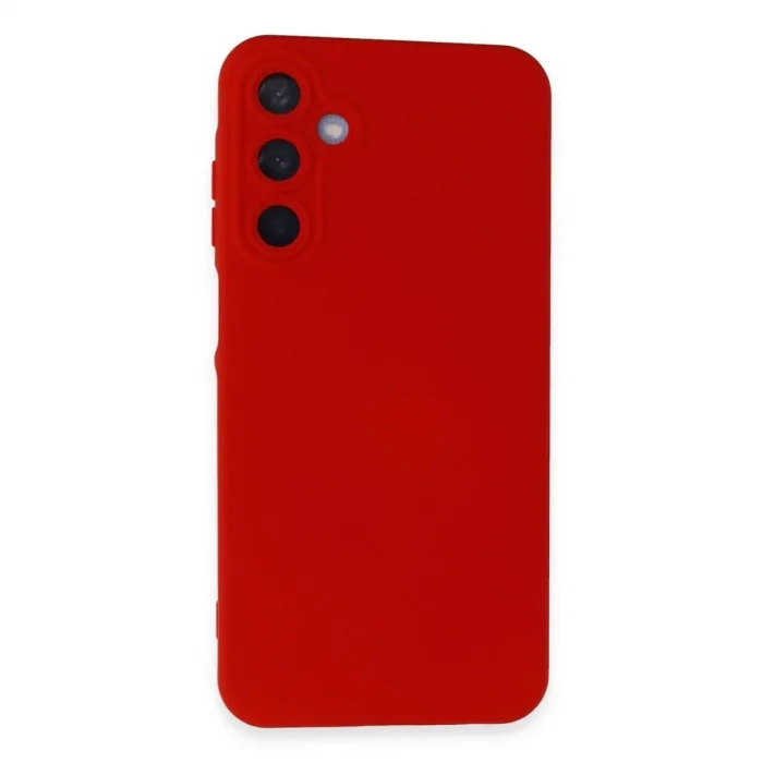Samsung Galaxy A55 5g Kılıf Nano İçi Kadife Silikon - Kırmızı