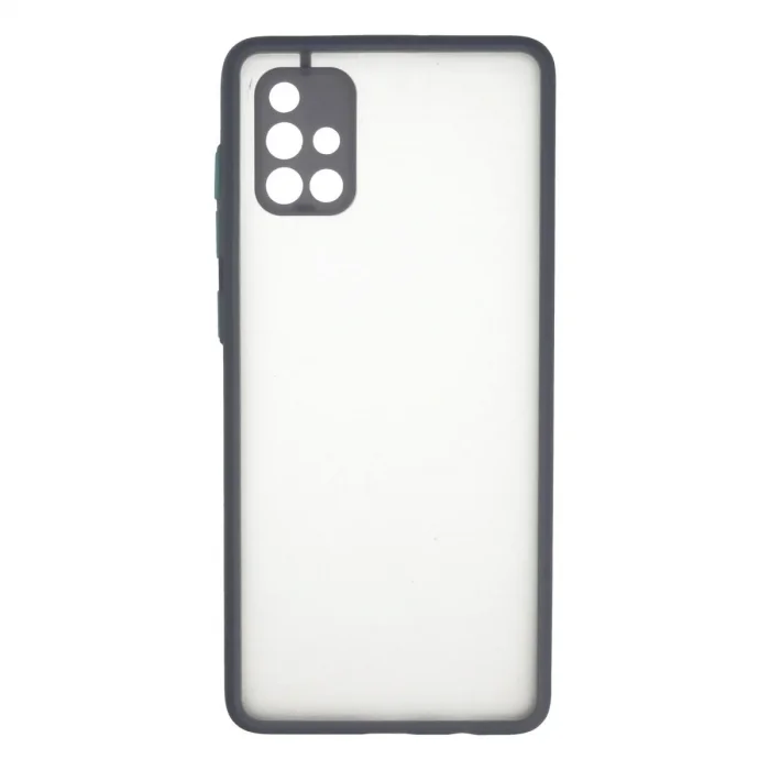 Samsung Galaxy A71 Kılıf Montreal Silikon Kapak - Gri
