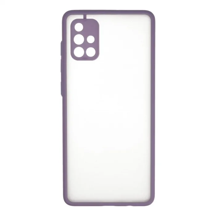 Samsung Galaxy A71 Kılıf Montreal Silikon Kapak - Mor