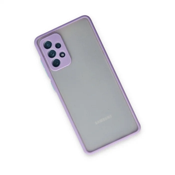 Samsung Galaxy A72 Kılıf Montreal Silikon Kapak - Mor