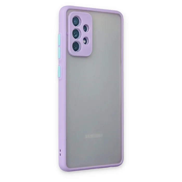 Samsung Galaxy A72 Kılıf Montreal Silikon Kapak - Mor