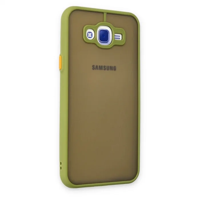 Samsung Galaxy J7 Kılıf Montreal Silikon Kapak - Açık Yeşil