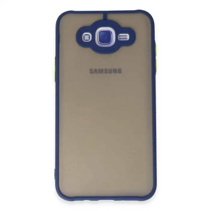 Samsung Galaxy J7 Kılıf Montreal Silikon Kapak - Lacivert