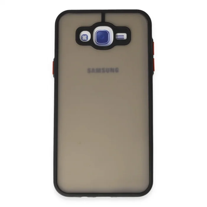 Samsung Galaxy J7 Kılıf Montreal Silikon Kapak - Siyah