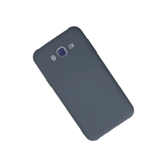 Samsung Galaxy J7 Kılıf Nano İçi Kadife Silikon - Gri