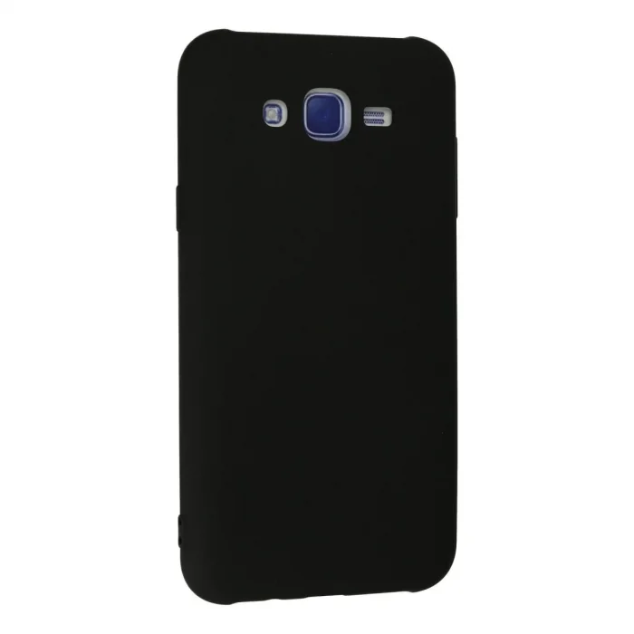 Samsung Galaxy J7 Kılıf Nano İçi Kadife Silikon - Siyah