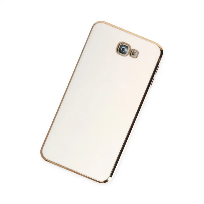 Samsung Galaxy J7 Prime Kılıf Volet Silikon - Beyaz