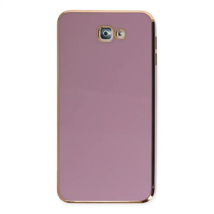 Samsung Galaxy J7 Prime Kılıf Volet Silikon - Mor