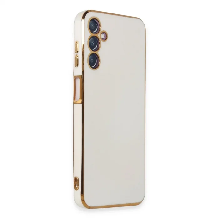 Samsung Galaxy M14 5g Kılıf Volet Silikon - Beyaz