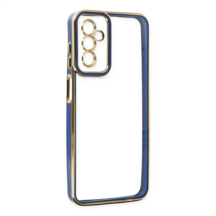 Samsung Galaxy M23 Kılıf Liva Lens Silikon - Mavi