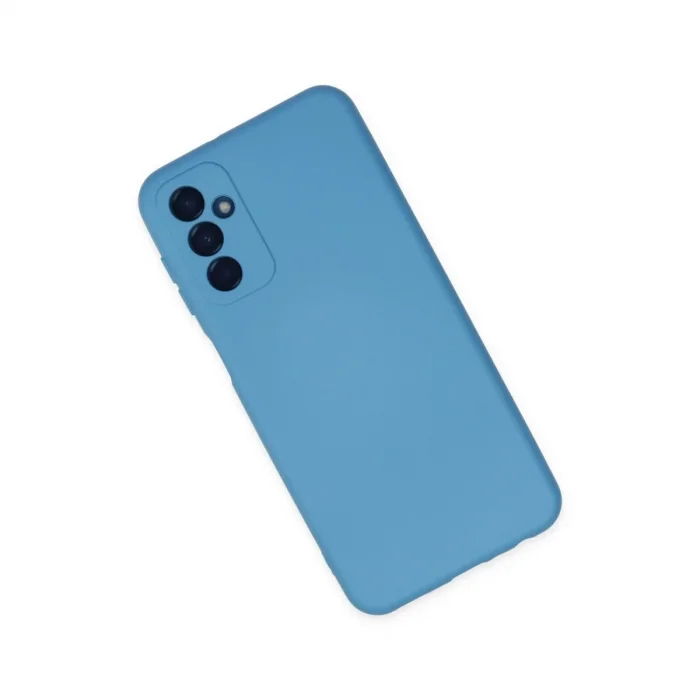 Samsung Galaxy M23 Kılıf Nano İçi Kadife Silikon - Mavi