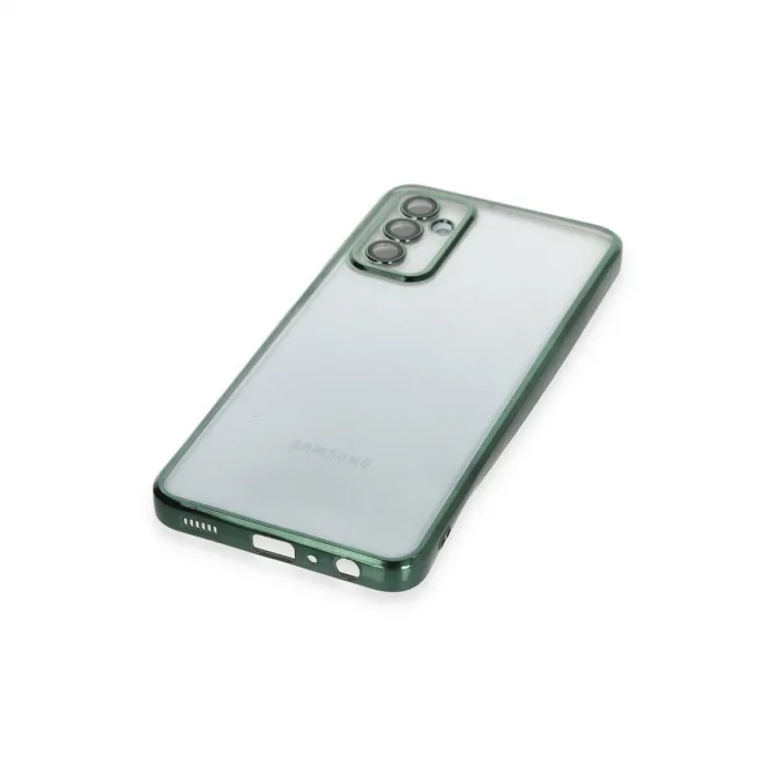 Samsung Galaxy M23 Kılıf Razer Lensli Silikon - Yeşil