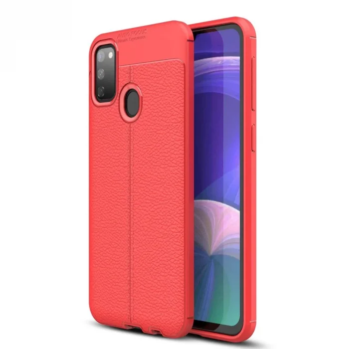 Samsung Galaxy M30s Kılıf Auto Focus Kapak - Kırmızı