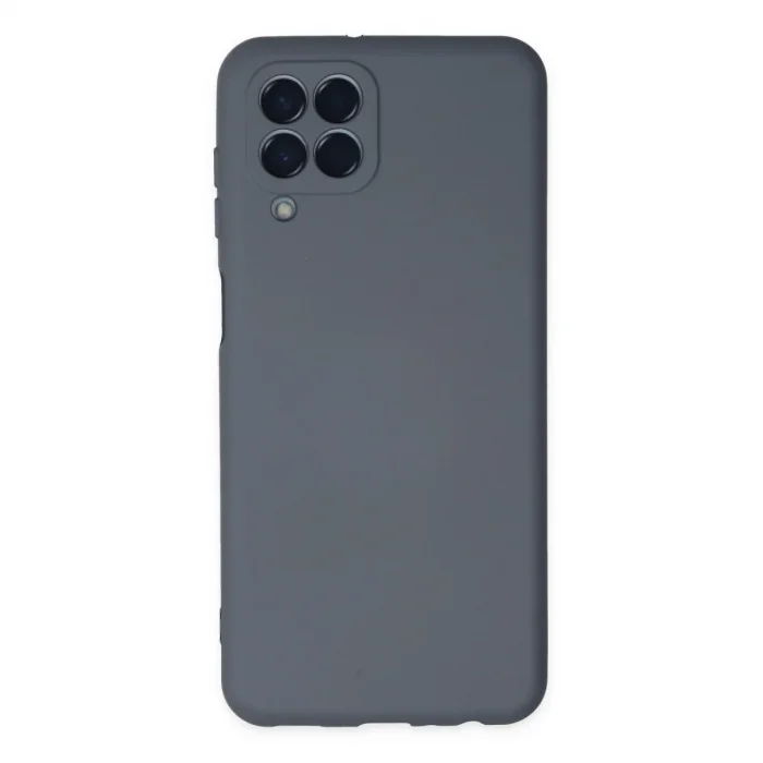 Samsung Galaxy M33 Kılıf Nano İçi Kadife Silikon - Gri
